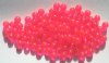 100 8mm Acrylic Transparent Hot Pink